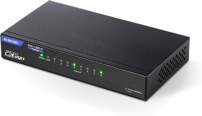 ELECOM Switching Hub 2.5Gbps Compatible 8 Ports EHC-LQ01-8 Japan New w/ Tracking