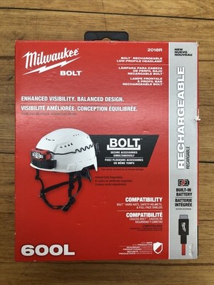 Milwaukee 2018R BOLT Rechargeable Low-Profile Headlamp 600 Lumens USB-C