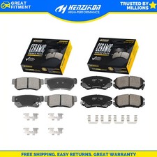 Front & Rear Ceramic Brake Pads fits Elantra Sonata Tucson Optima Sportage