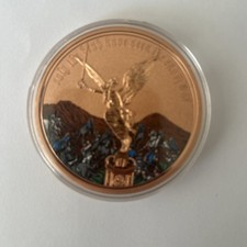 2025 Libertad Obolus 100 Gram .999 Copper - Angel Liberty Colorized High Relief