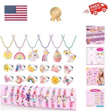 Kids Jewelry for Little Girl Toys 4-6 4-5, Toddler Jewelry Set for Costume ...