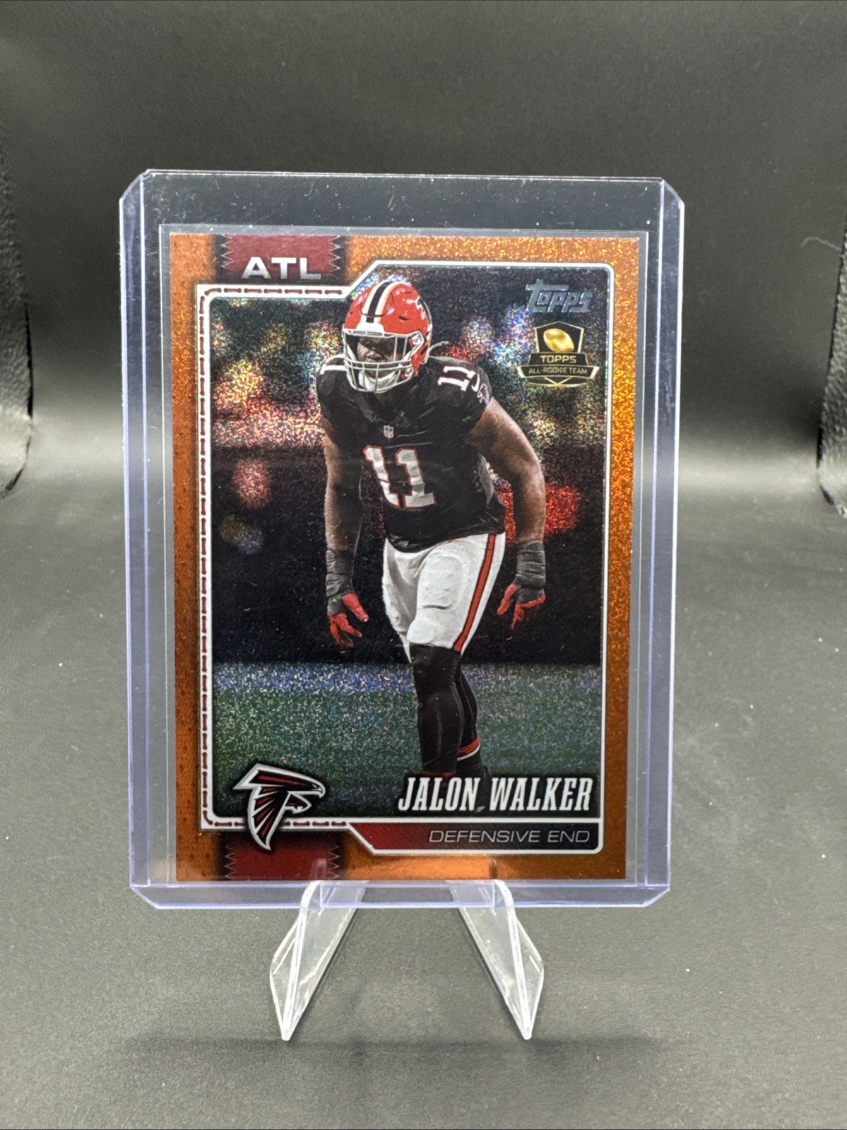 2026 Topps #7 JALON WALKER Orange Sparkle Refractor SSP /25 🔥 Falcons 🔥