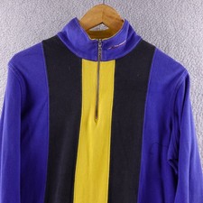 Vintage Tommy Hilfiger 90's Colorblock 1/4 Zip Fleece Pullover Mens Size L Y2K