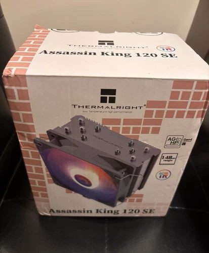 Thermalright Assassin King 120 SE ARGB CPU Air Cooler, AK120 SE ARB, 5 Heatpipes