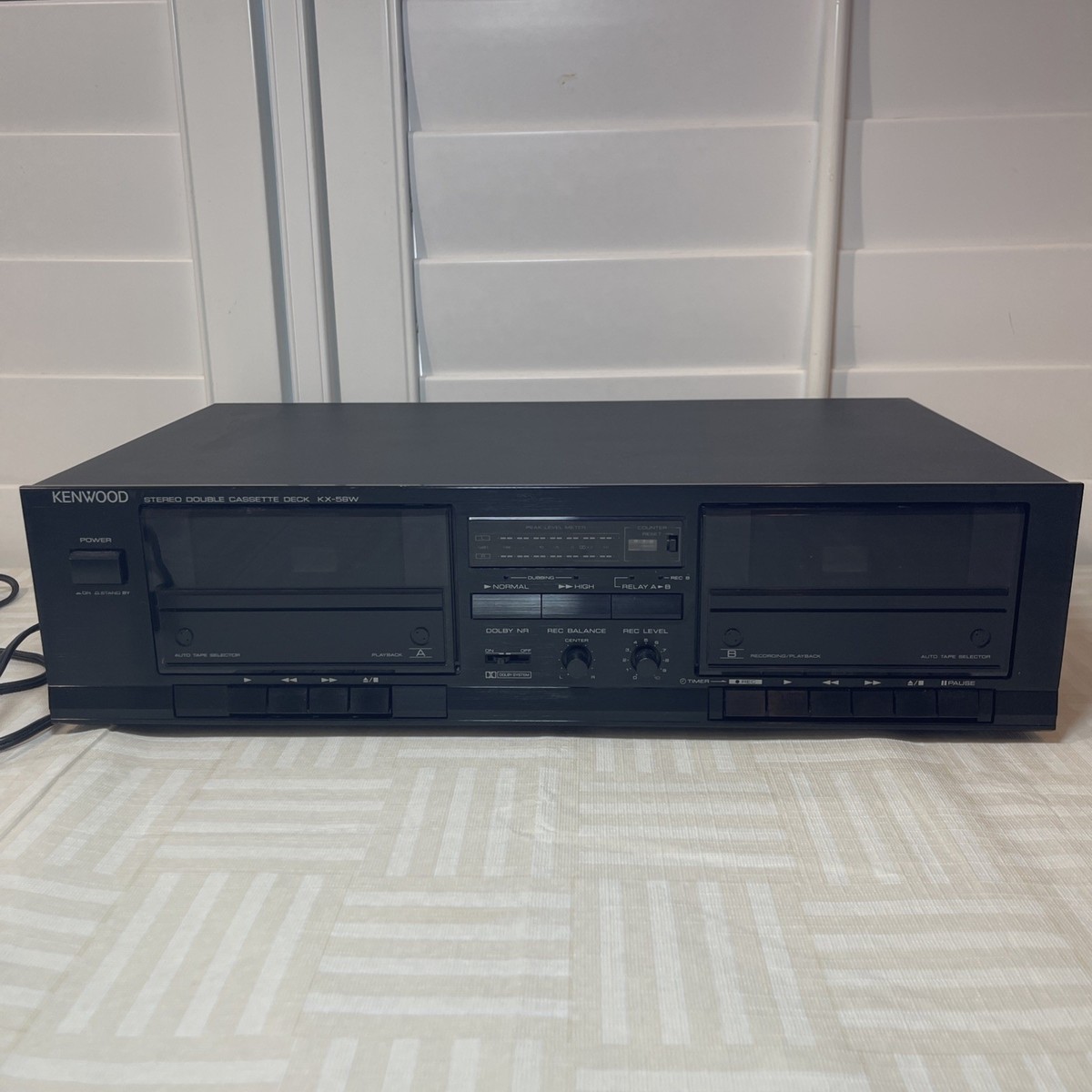 KENWOOD KX-58W STEREO DOUBLE CASSETTE DECK | eBay