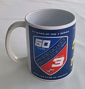 BMW, Car Club, 3 Series, E 36, Coffee Cup, Mug. 50 year Anniversary 