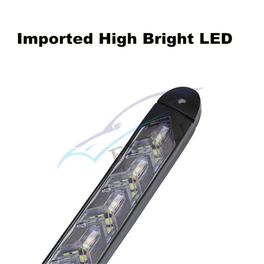 Пара гибких автомобильных ксеноновых белых противотуманных фар 12 В 108 светодиодов лента дневные ходовые огни лампа - Изображение 4 из 4