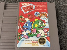 Bubble Bobble NES Nintendo Authentic Cartridge Collector Owned Plastic Protector