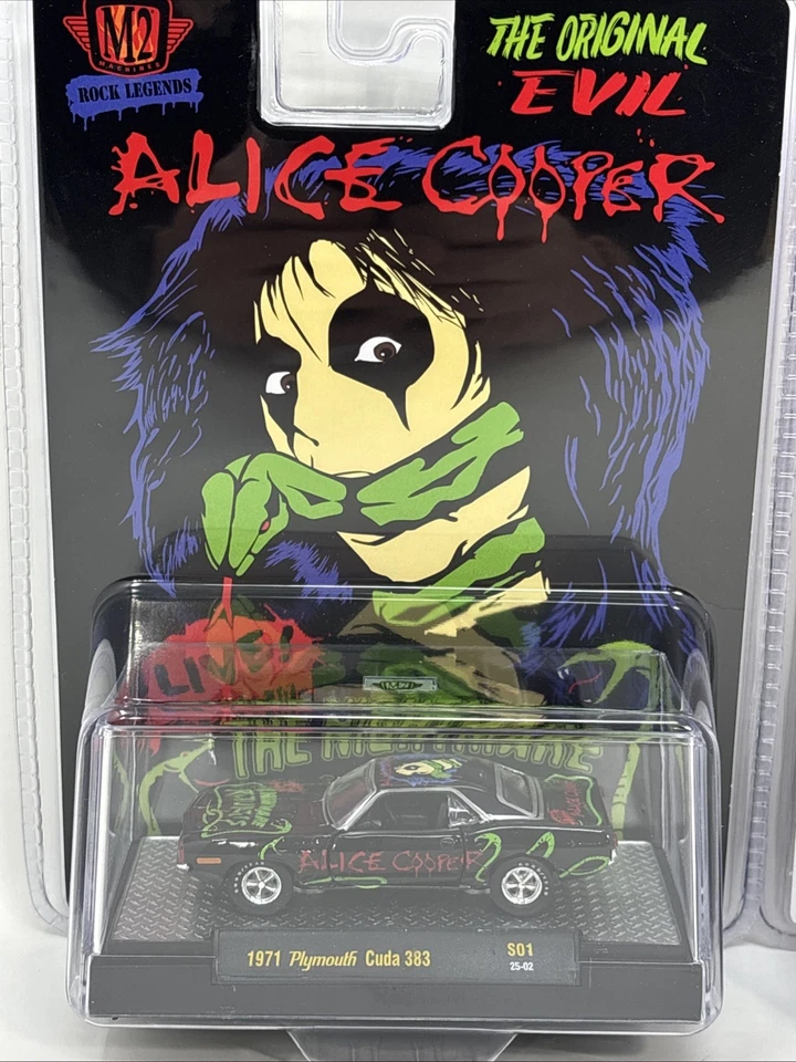 Máquinas M2 CURTAIN CALL ALICE COOPER SERIE 1 Lote de dos coches en mano edición limitada Foto 3 de 4