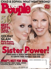 TEEN PEOPLE Ashlee & Jessica Simpson 1 2006