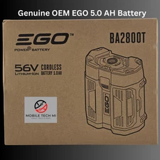 Genuine EGO POWER+ BA2800T 56V 5.0 AH Battery w/ Fuel Gauge Original OEM
