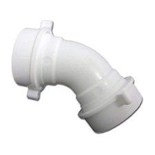 1-1/2 Inch Slip Joint 45-Degree Elbow White Plastic Tubular Washers 03-4267