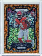 Rashee Rice 2023 Panini Prizm Orange #350 RC Rookie Kansas City Chiefs NFL