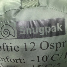 Snugpak Softie 12 Osprey Sleeping Bag Olive RH -10°C 14°F Cold Weather Made UK