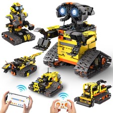 5 in1 Stem Robot Building Kit for Kids Ages 8-13, 688 PCS Remote App Contro...
