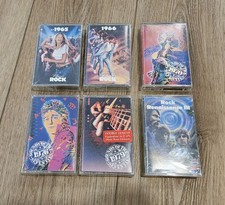 Lot of 6 Time Life Classic Rock Cassettes 5 Sealed, 1 Opened - 60s 70s Rock