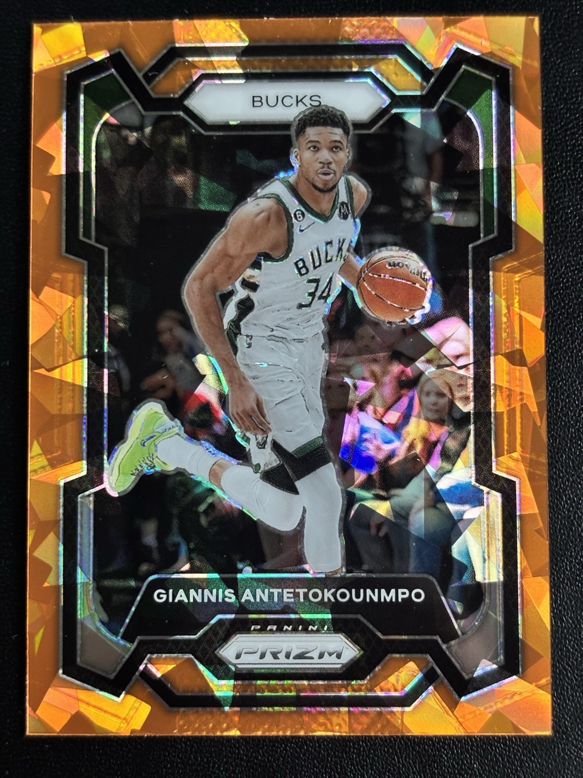 2023-24 Panini Prizm Giannis Antetokounmpo #103 Orange Ice