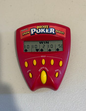 Vintage 1999 Pocket Poker Radica Handheld Electronic Draw and Deuces Game