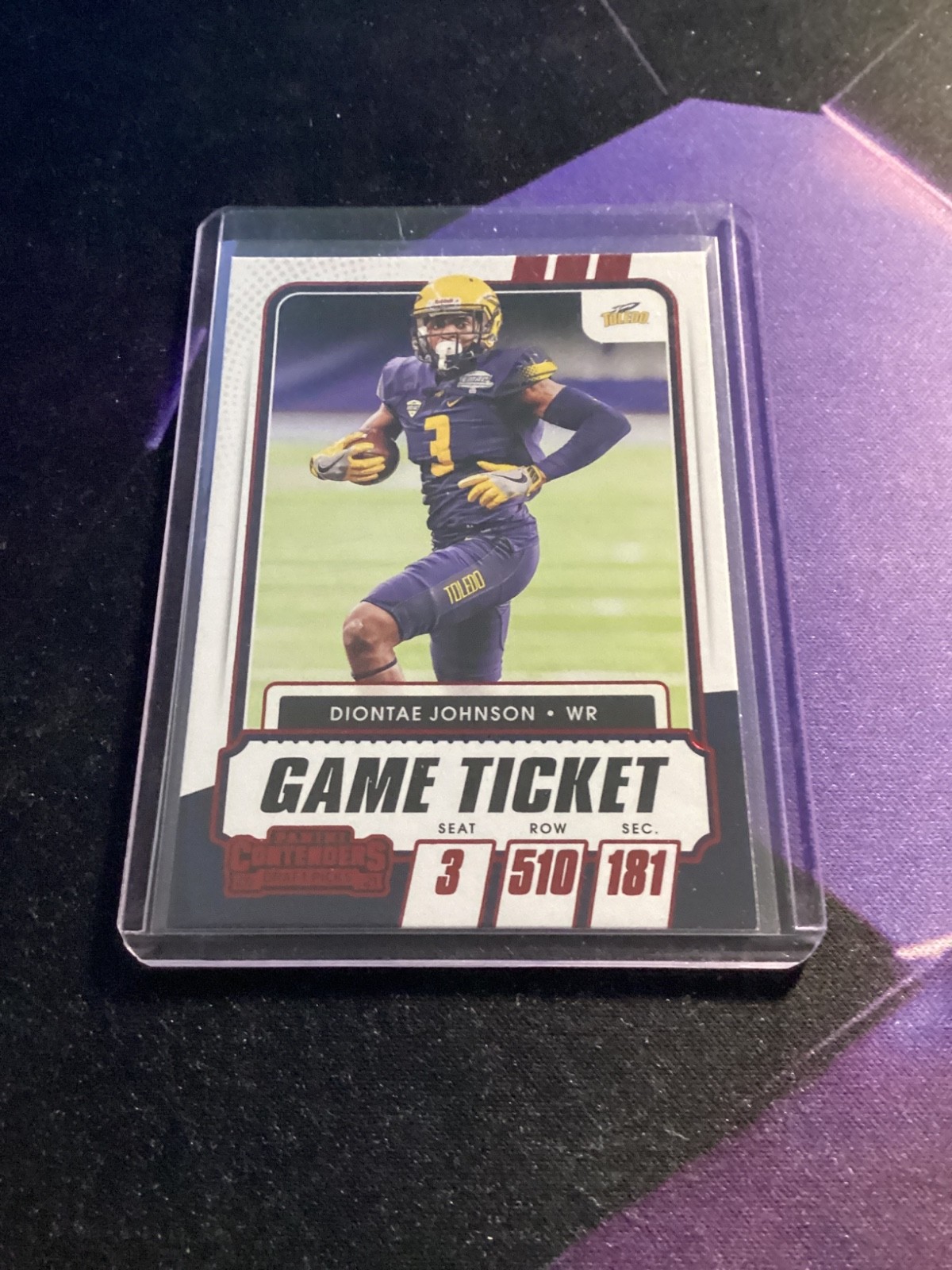 2021 Panini Contenders Draft Picks - Diontae Johnson #95 Game Ticket Red
