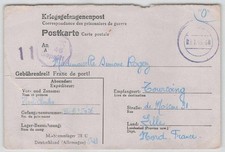 Kriegsgefangenenpost 2. WK (POW) Beleg aus STALAG III C 1943 n. FRANKREICH 846