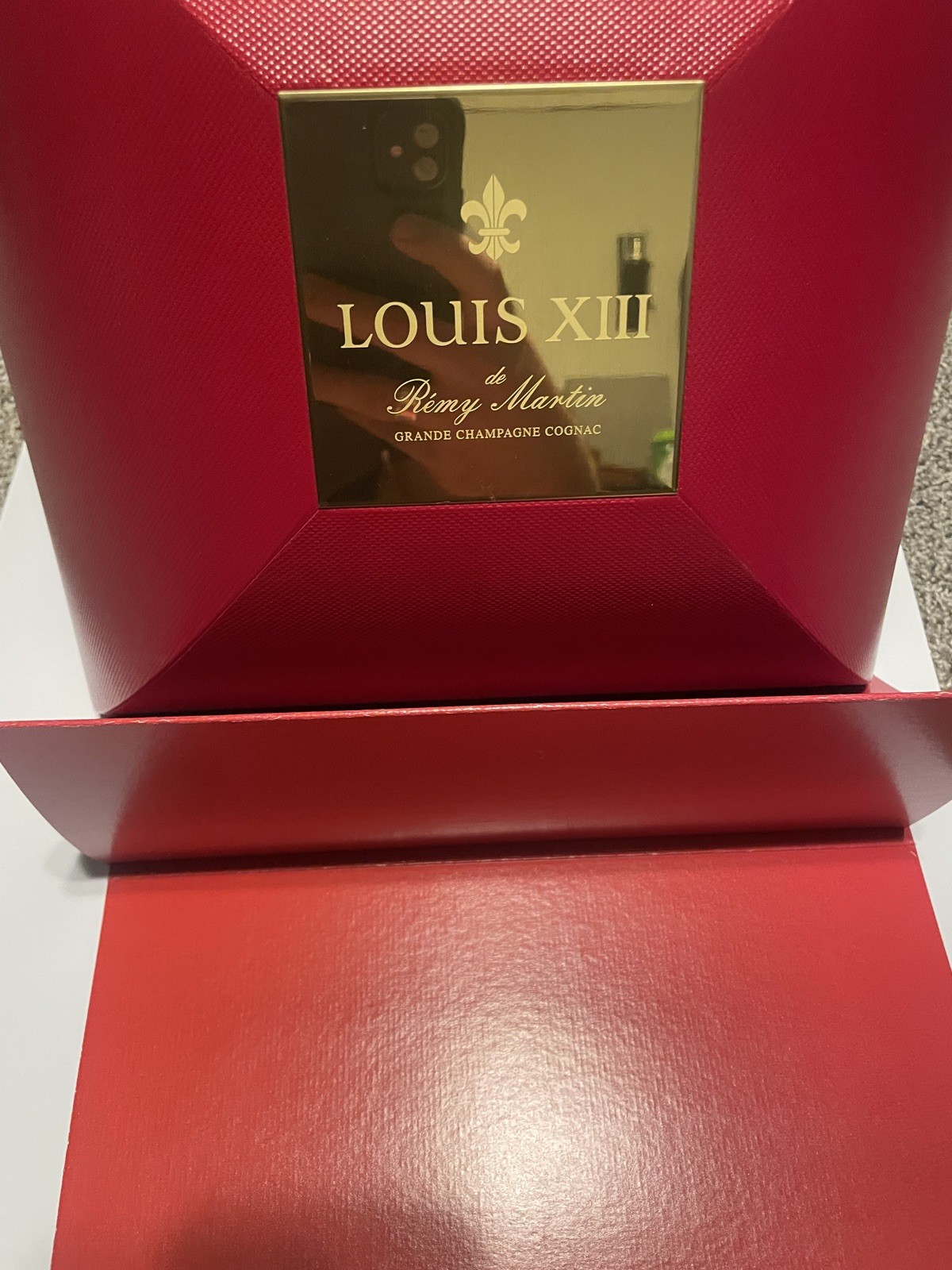 Remy Martin Louis XIII Cognac Baccarat Empty Bottle w/ Case 750ml