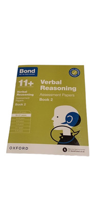 BOND 11+ Verbal Reasonin Assessment Papers Book 2 Ages 10-11 Full Answer Support