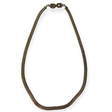 Givenchy Vintage Gold Plated Herringbone Neck...