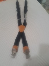 Fasker Mens Suspenders X-Back Wide Adjustable Solid Straight Heavy Duty Clip...