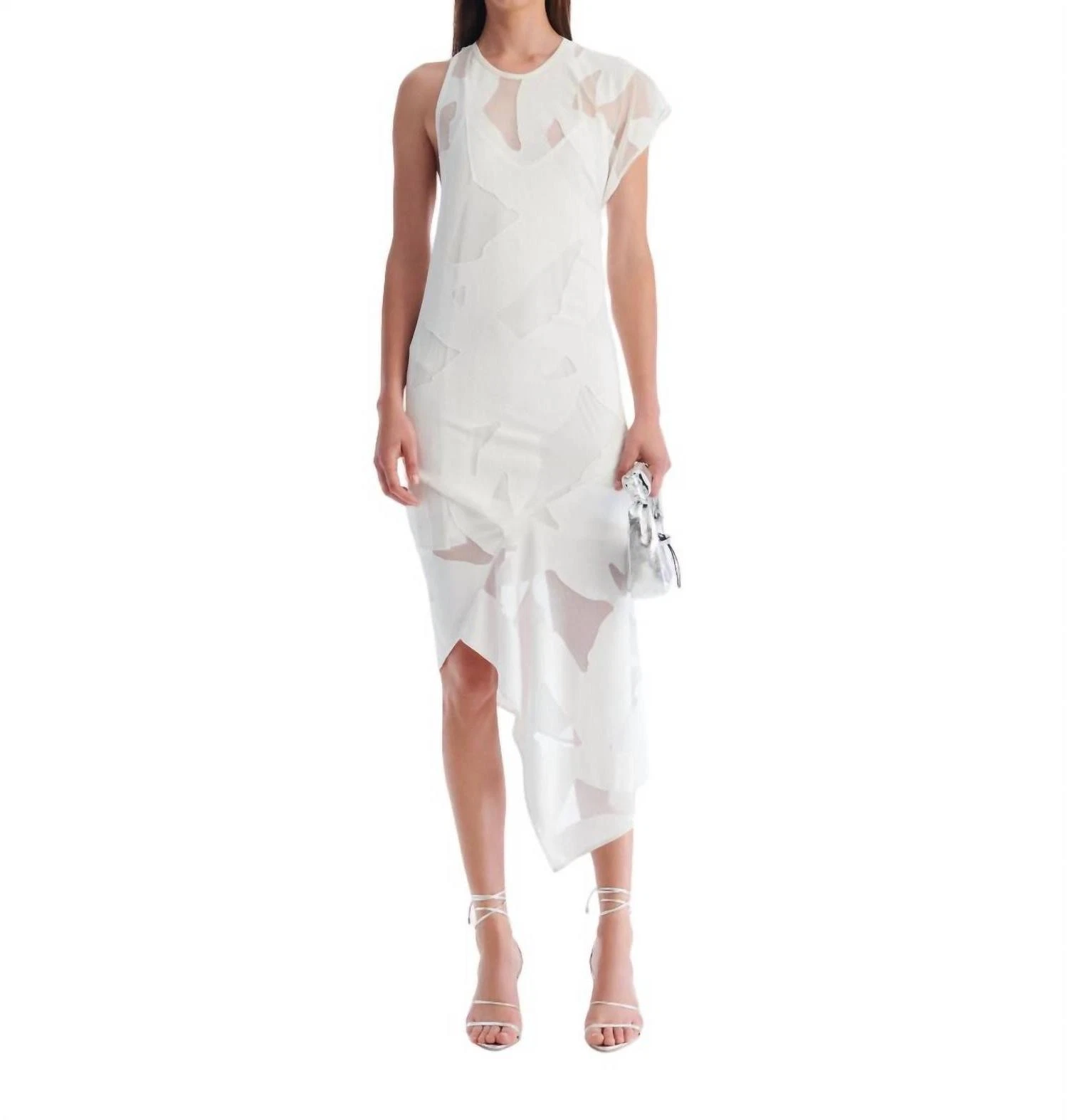 OFF WHITE Abito Iro Shannon bianco sporco