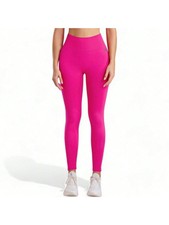 High Waist Seamless Leggings With Full-Length Fit And Ribbed Stretch Fabric