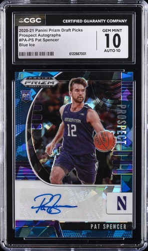 2020-21 PANINI PRIZM DRAFT PICKS #PA-PS PAT SPENCER 43/75 CGC 10 GEM MINT