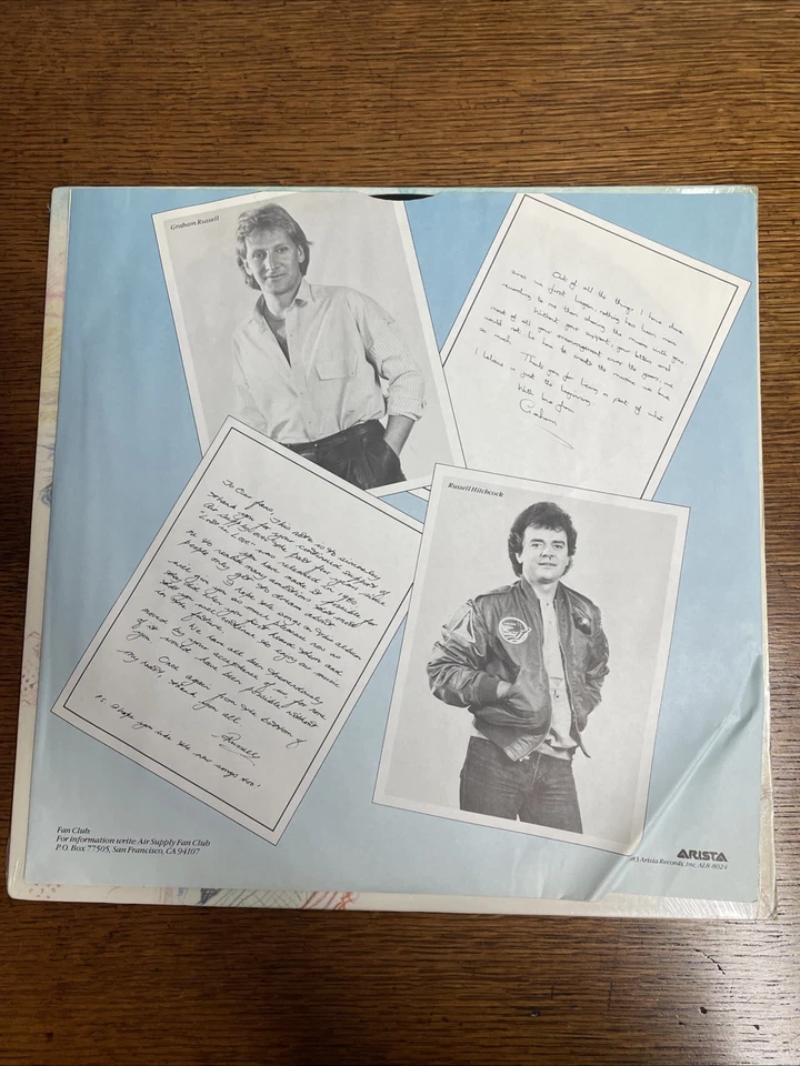 Air Supply – Greatest Hits LP AL8-8024 Vinyl Arista 1983  Foto 3 de 4