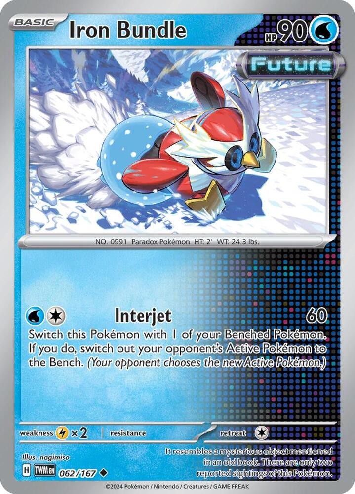 Iron Bundle Reverse Holo Uncommon SV06: Twilight Masquerade 062/167 NM