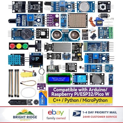 Multi-Platform Sensor Kit for Arduino and Raspberry Pi with Bluetooth and Wi-Fi
