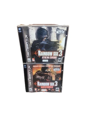 Tom Clancy's Rainbow Six 3 PC Games: Athena Sword & Raven Shield  (2Pk, 4 Discs)