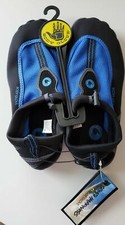 Body Glove Boy's Sz 4 Black/Royal Blue RiverBreaker Non-Slip Aquasock Shoes