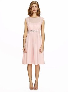 pale pink chiffon dress