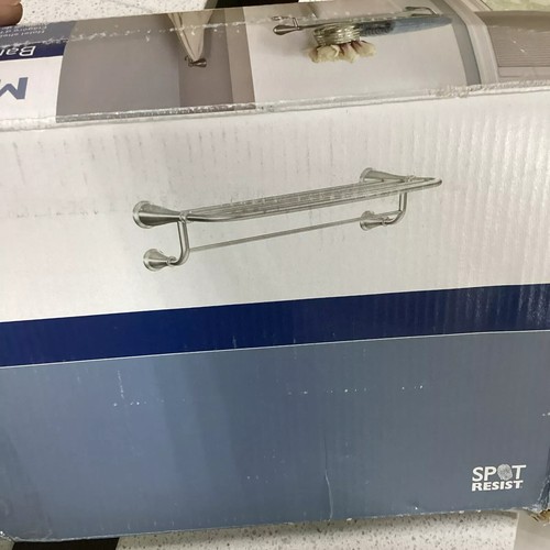 Open Box Moen Banbury Bathroom Shelf | Brushed Nickel Y2694BN