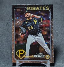 Martin Perez Silver Foil 2024 Topps Update Series Card #US75 Pittsburgh Pirates