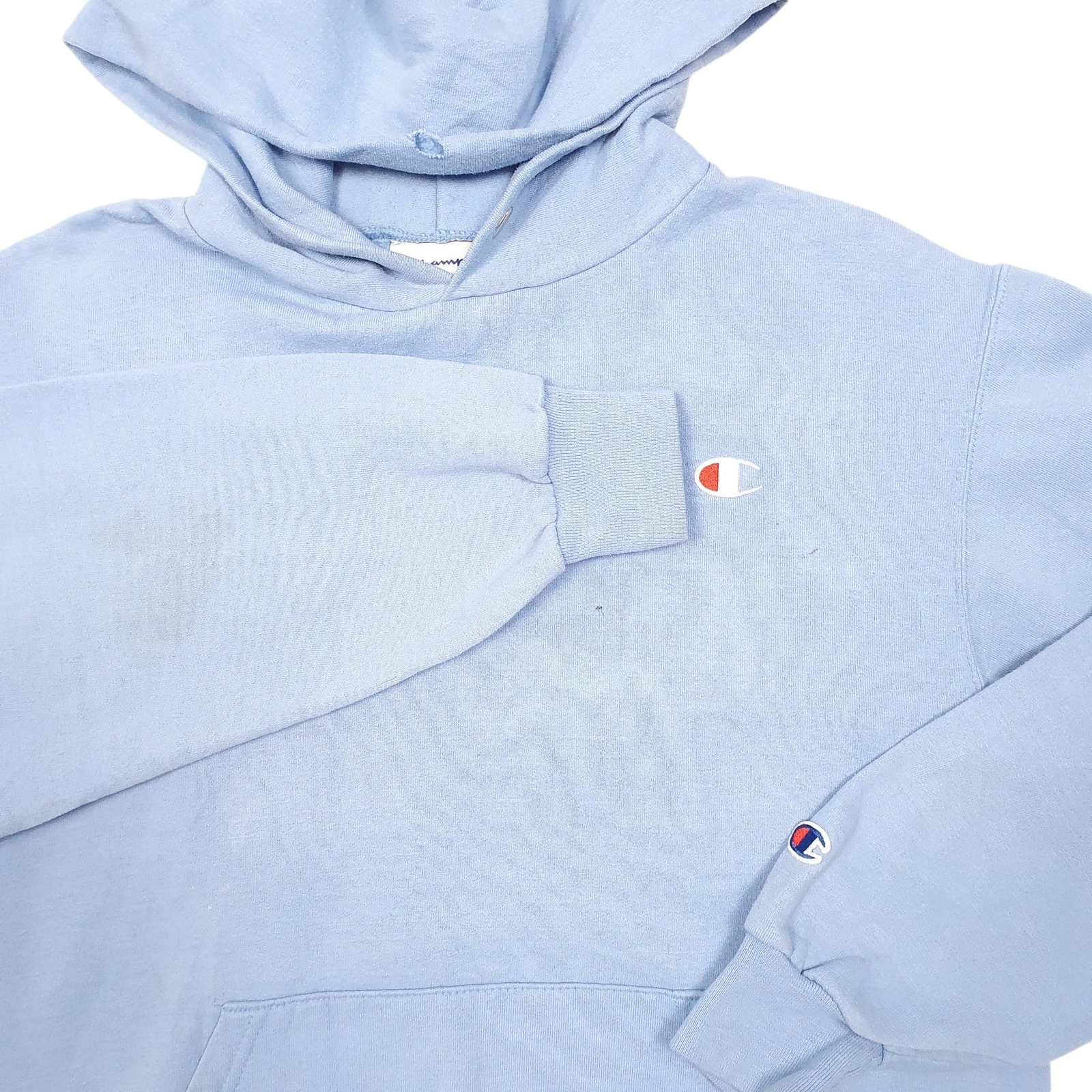 CHAMPION Hoodie Script Jumper Sweatshirt Mens S image 4