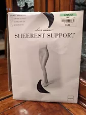 JCP Sheer Caress Sheerest Support Control Top Panty Pantyhose In Navy  Average