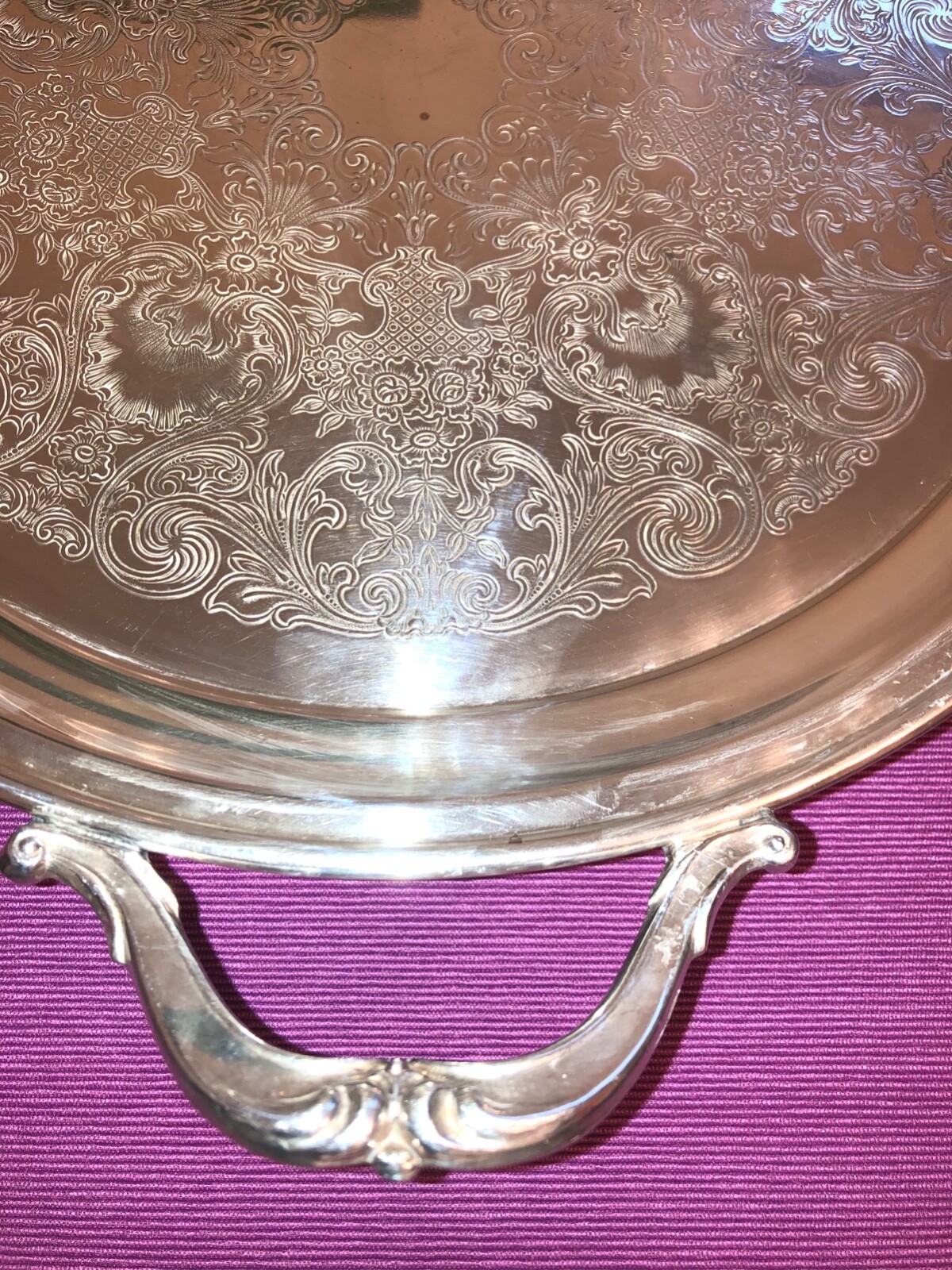 Eton Silver Inc. Two Handled Silverplated Warming Serving Tray eBay