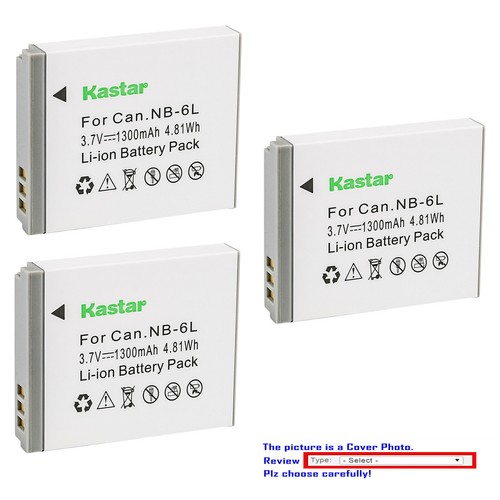 Kastar Replacement Battery for Canon NB6L NB6LH CB2LY Canon PowerShot
