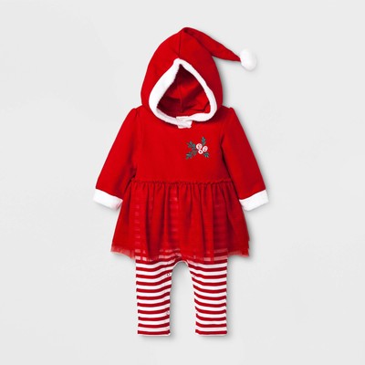 santa romper baby