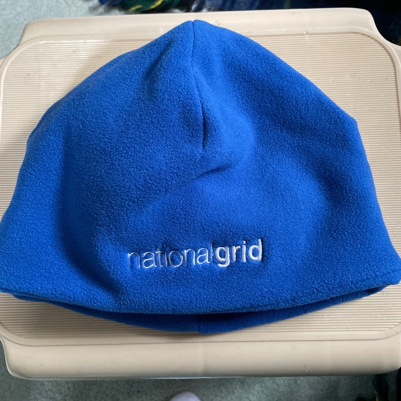 Unisex Royal Blue Fleece Beanie Winter Hat/ New