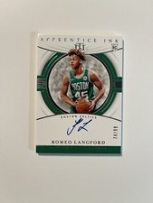 2019-20 National Treasures Apprentice Ink Romeo Langford /99 AUTO