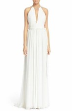 NWT ALICE + OLIVIA 'Naomi' Pleated Goddess Gown Sz 10-$440