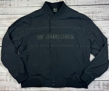 Nike Golden State Warriors Courtside Icon Collection Blackout Bomber Jacket XL