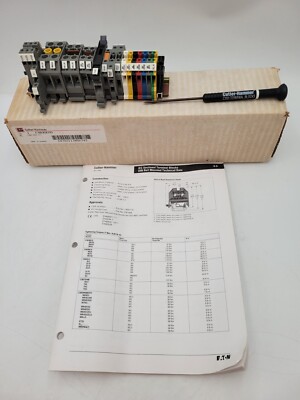 Cutler-Hammer C383DEMO C383 DEMO Terminal Block Kit Din Rail Mounted 10 Amp