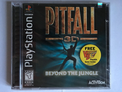 Demo PlayStation Magazine PS1 - Jeu Démo Pitfall 3D, Version PAL, Neuf Sous Film